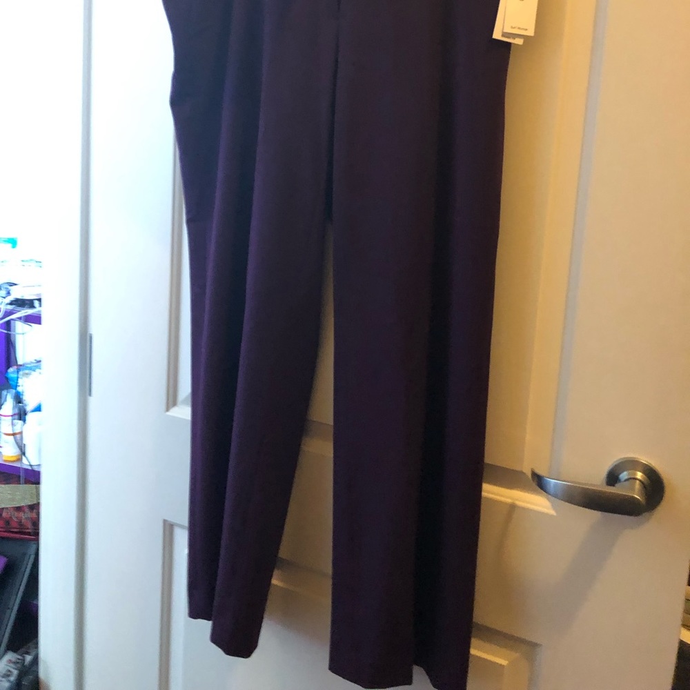 NWT Calvin Klein purple slacks size 14W